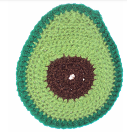 Avocado Crochet Motif